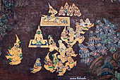 Detail from a mural painting with a 'Ramakien' motif - Thai version of the Indian Ramayana - from the temple complex of the Emerald Buddha, Bangkok (late 18th century) 